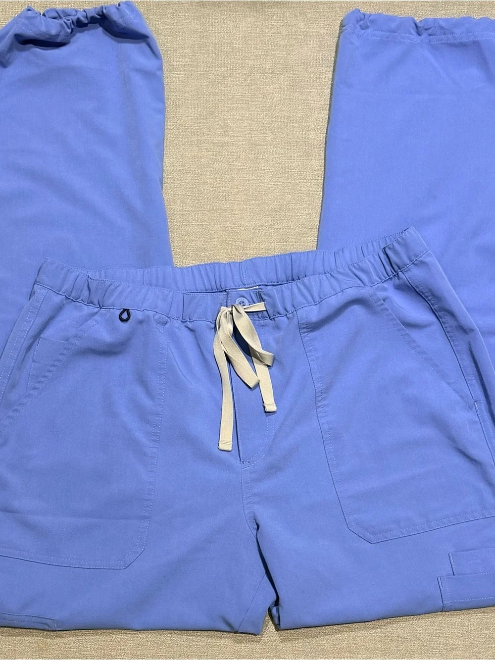 Figs Men's Cargo Pants in Ceil Blue - Drawstring Waist